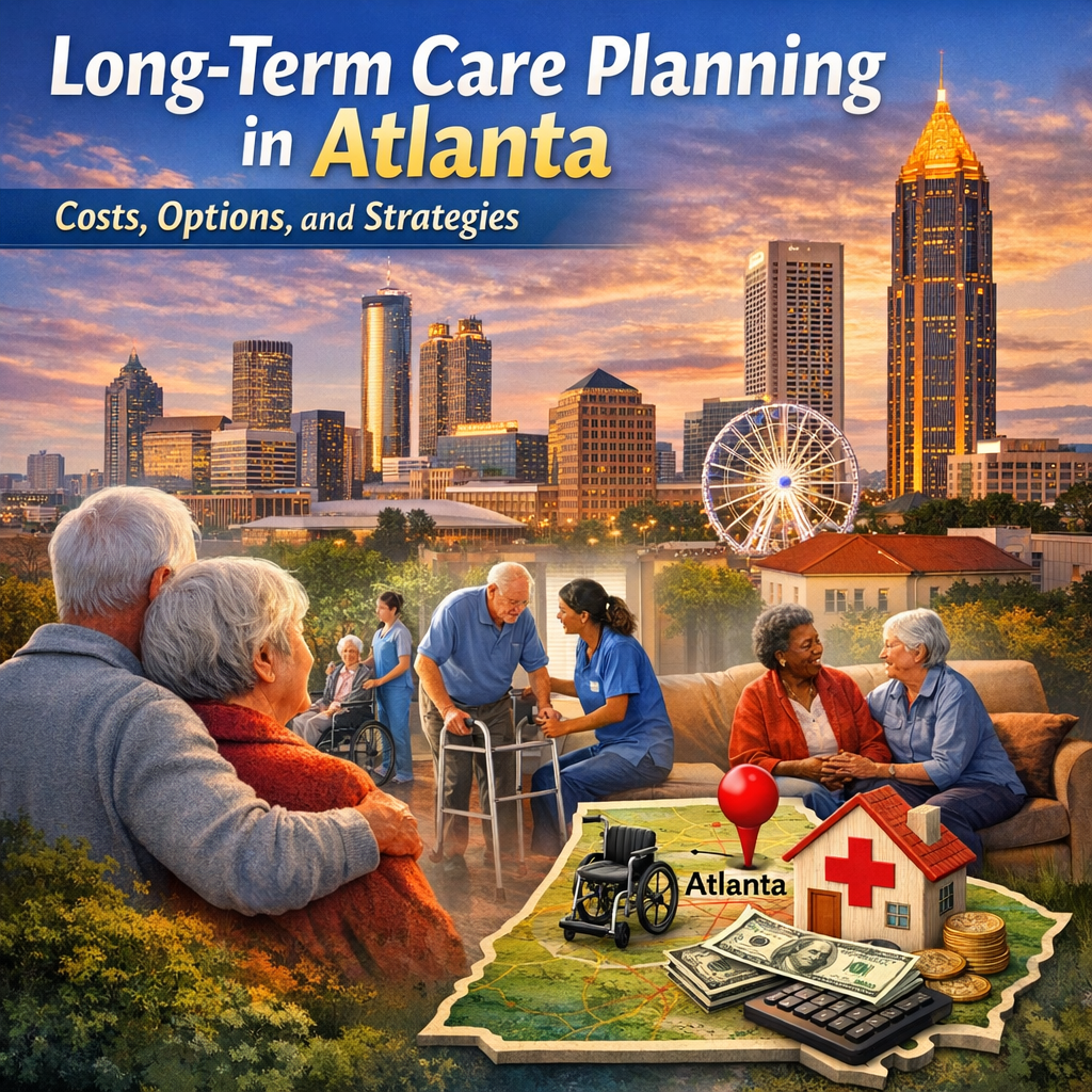 Graph showing trends in long-term care costs in Atlanta, highlighting various care options and planning strategies.