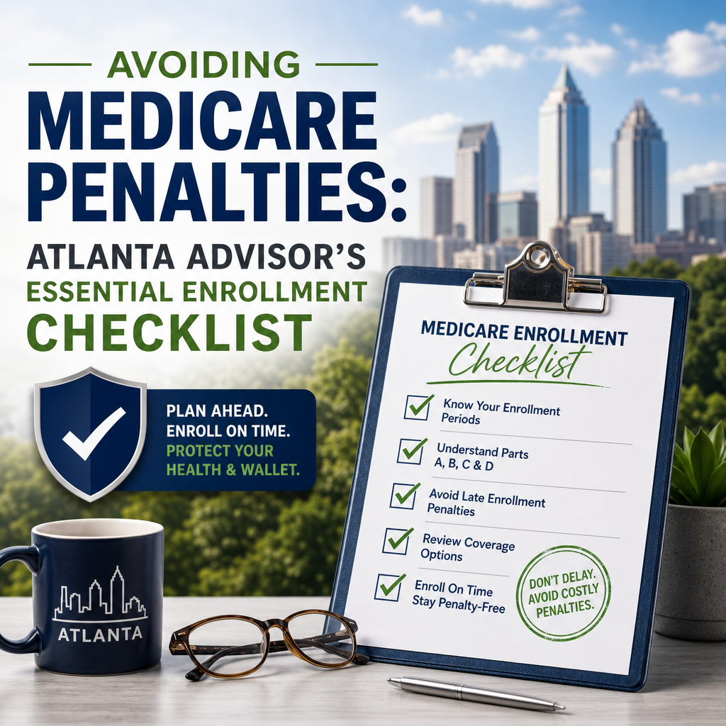 Illustration of Avoiding Medicare Penalties: Atlanta Advisor’s Essential Enrollment Checklist