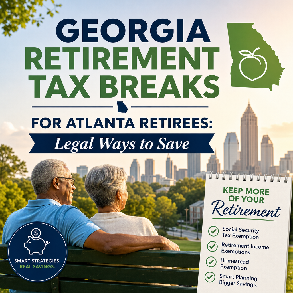 Illustration of Georgia Retirement Tax Breaks for Atlanta Retirees: Legal Ways to Save