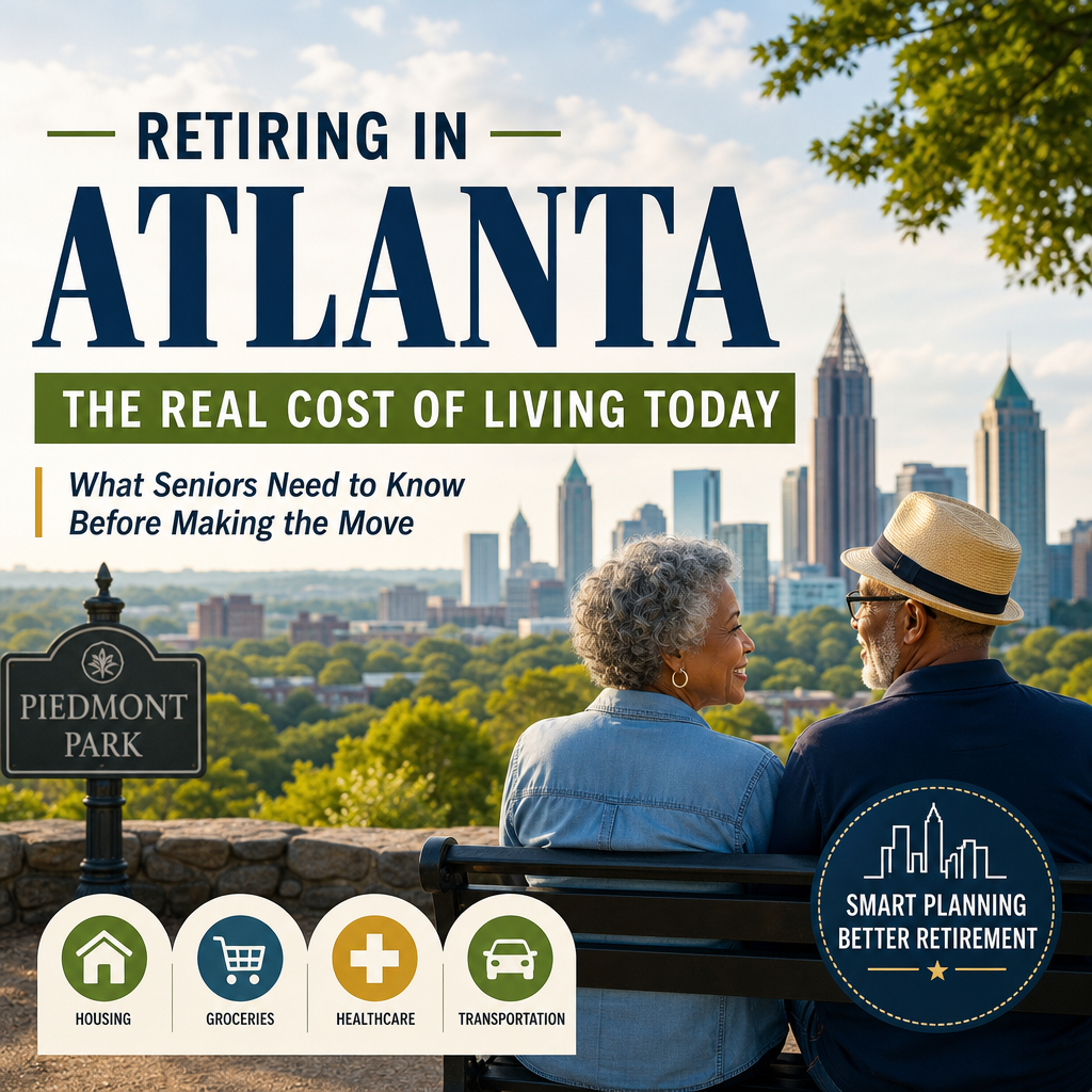 Illustration of Retiring in Atlanta: The Real Cost of Living Today