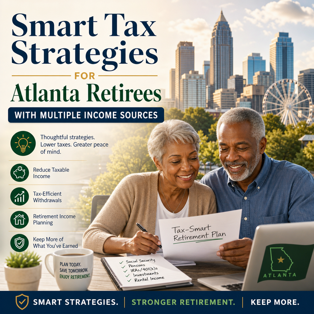 tax strategies for retirees illustration for Smart Tax Strategies for Atlanta Retirees With Multiple Income Sources